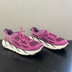 HOKA Clifton pink womens running walking outdoors shoe sz 8.5